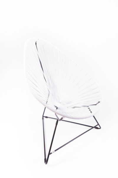 fauteuil Acapulco blanc, de la marque Boqa, agence Parade