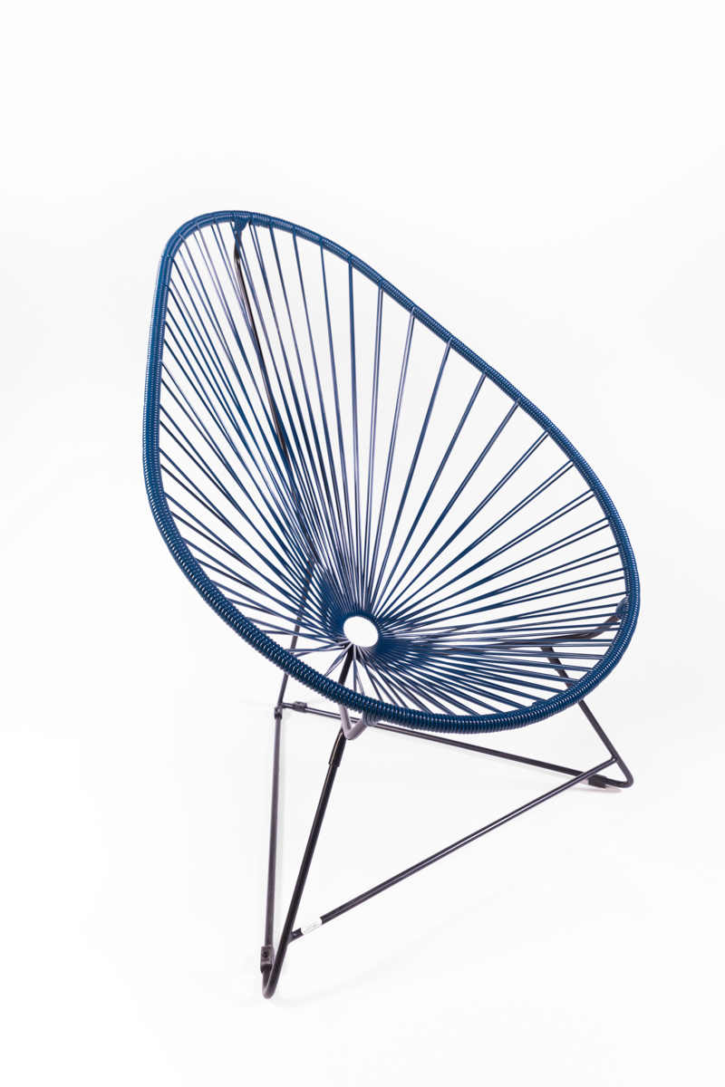 fauteuil Acapulco bleu, de la marque Boqa, agence Parade