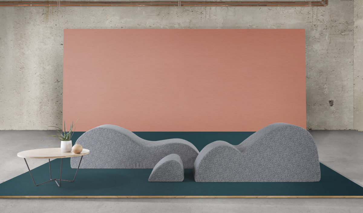 modules dunes de la marque Smarin sur un décor en bois peint