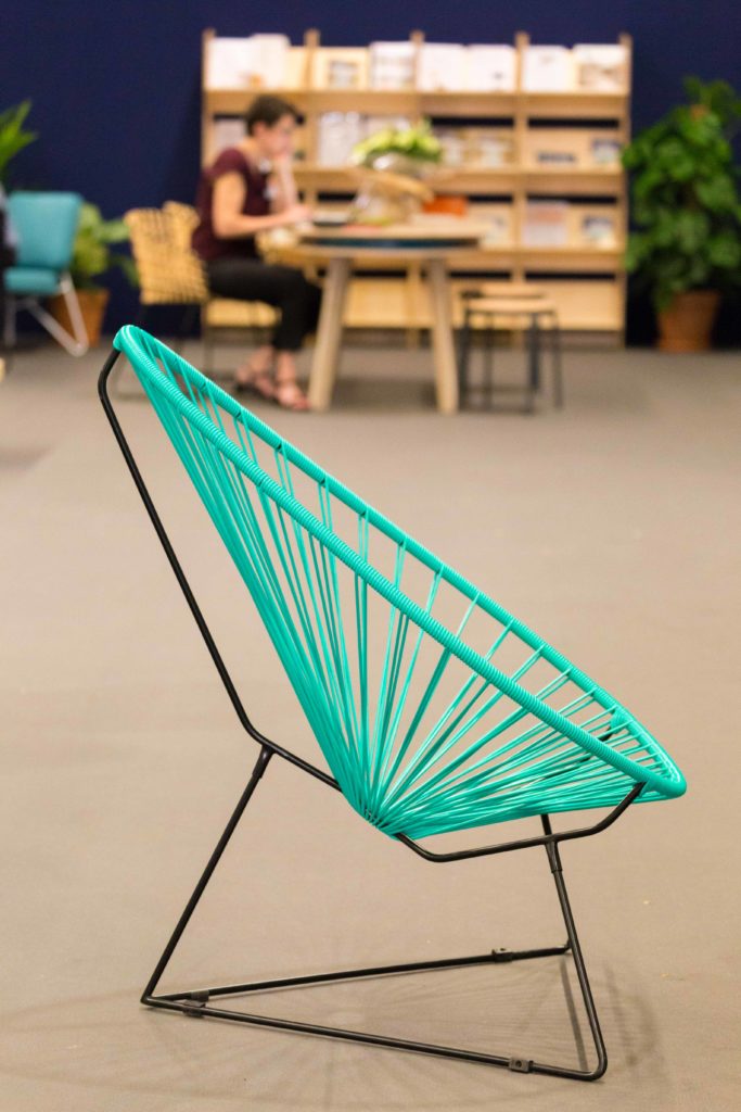 mobilier pour stand, Atlanbois, fauteuil Acapulco, agence Parade