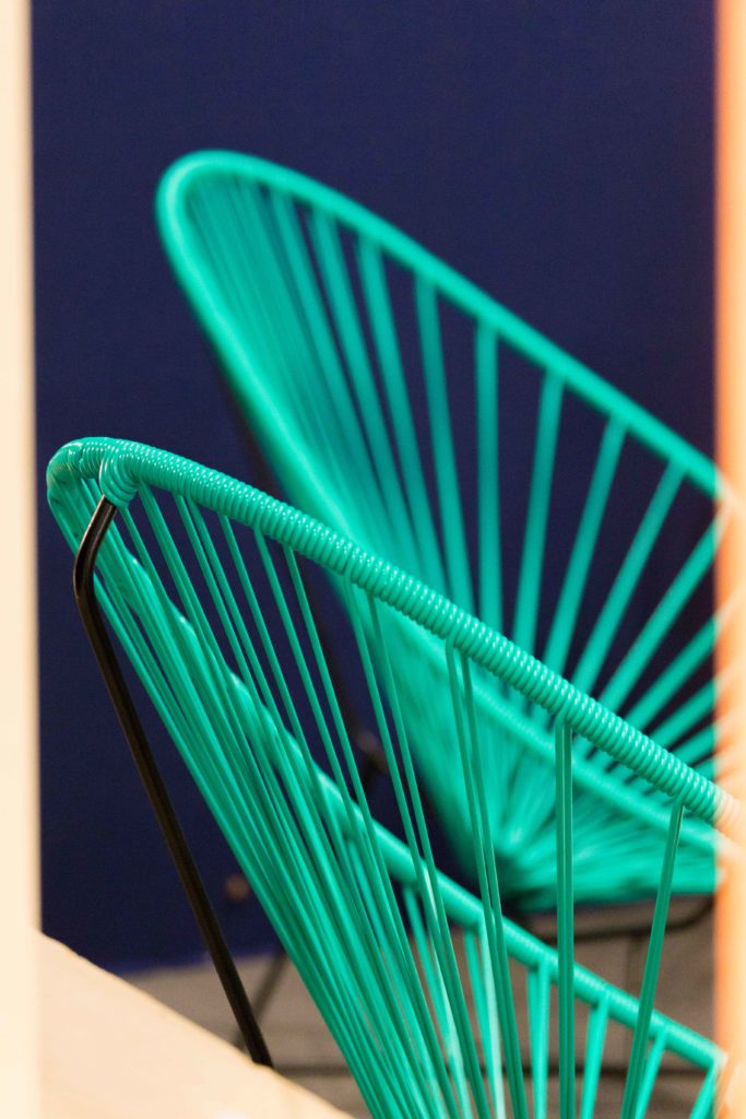 mobilier pour stand, Atlanbois, fauteuil Acapulco, agence Parade