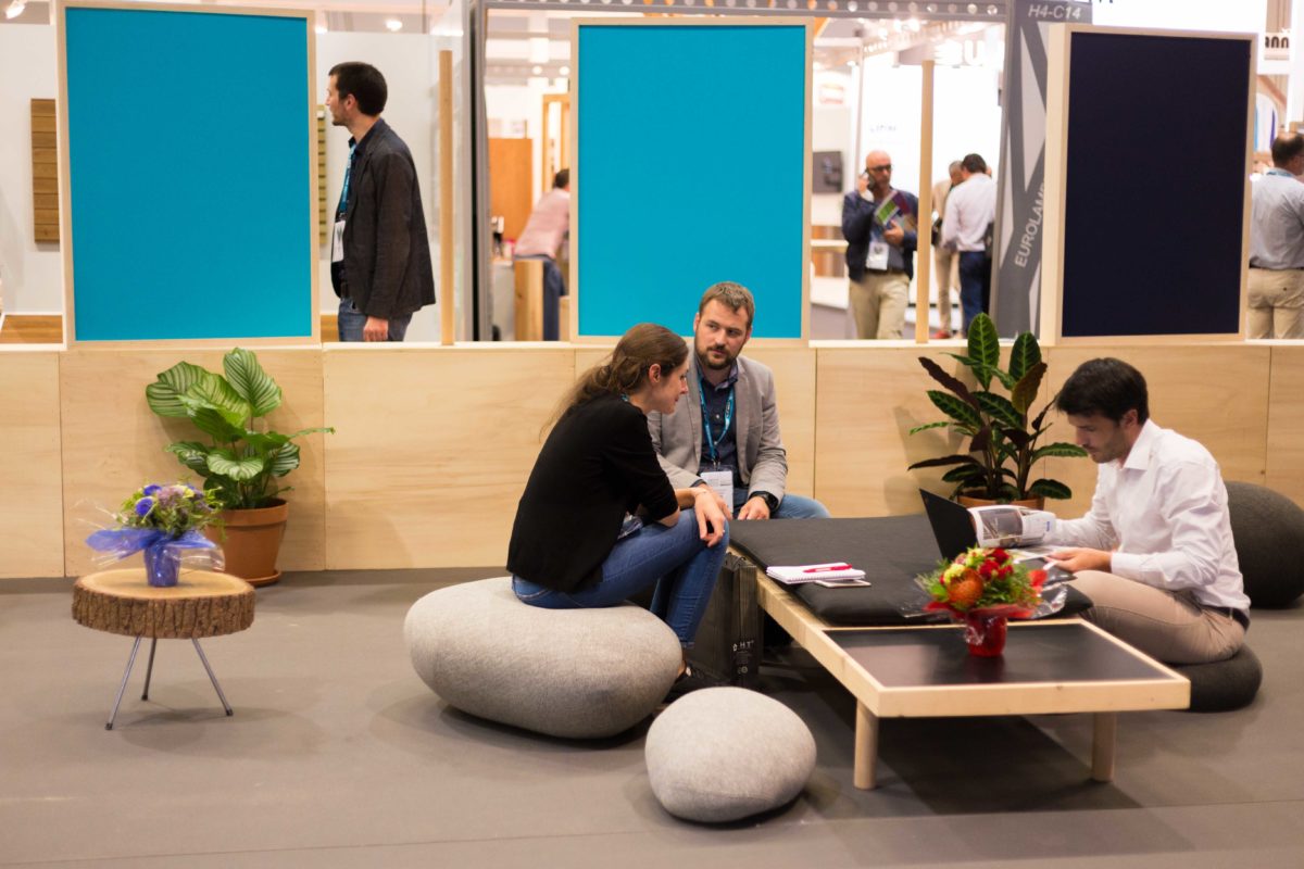 mobilier pour stand, Atlanbois, agence Parade