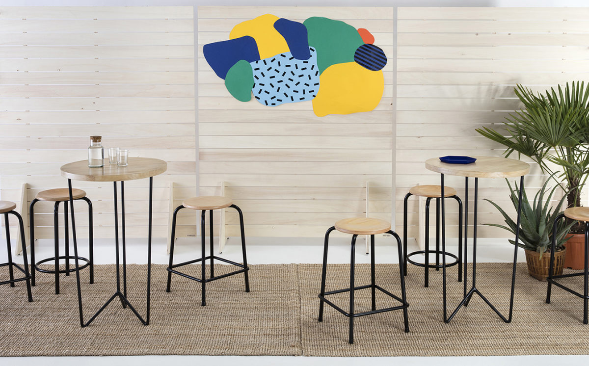 pack conférence, mange-debout et tabouret, agence PARADE