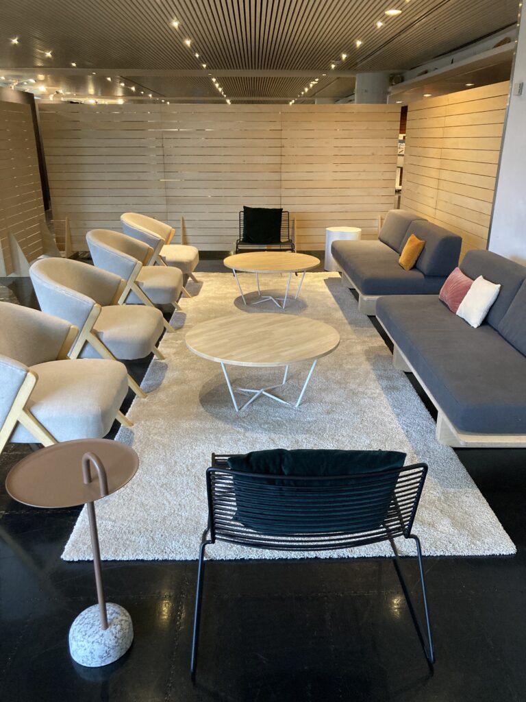 espace détente pour le salon des métiers d'art