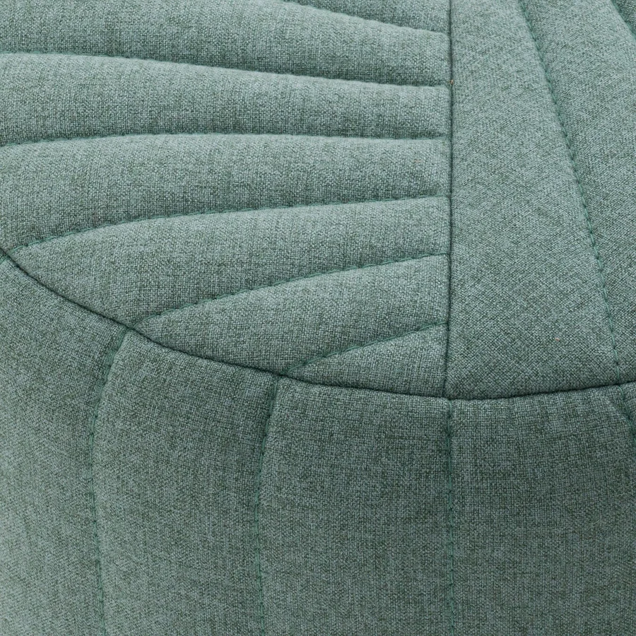 pouf cylindrique vert d'eau agence parade